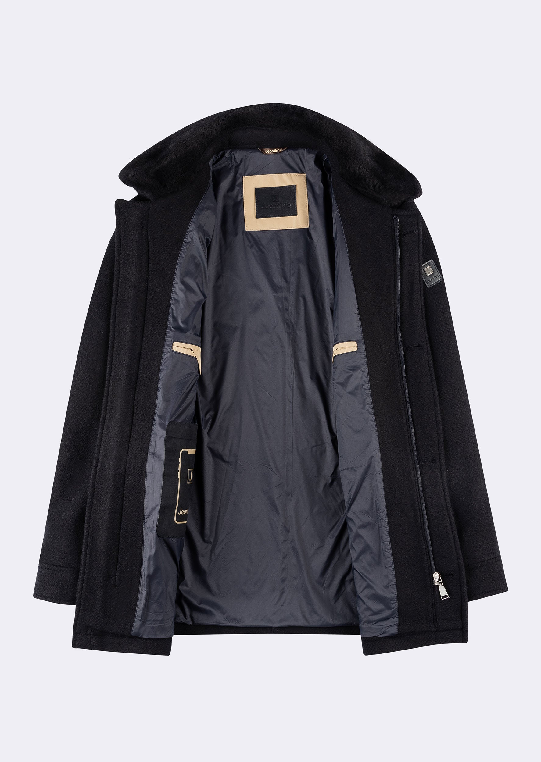 Navy Wool Coat