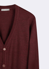 Dark Burgundy Melange Knitwear