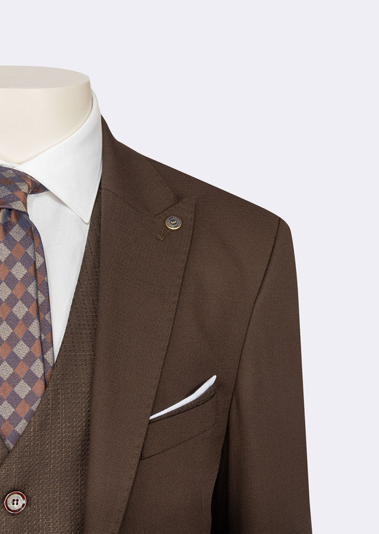 Brown Three-Piece Suit