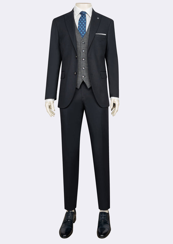 Navy Three-Piece Suit