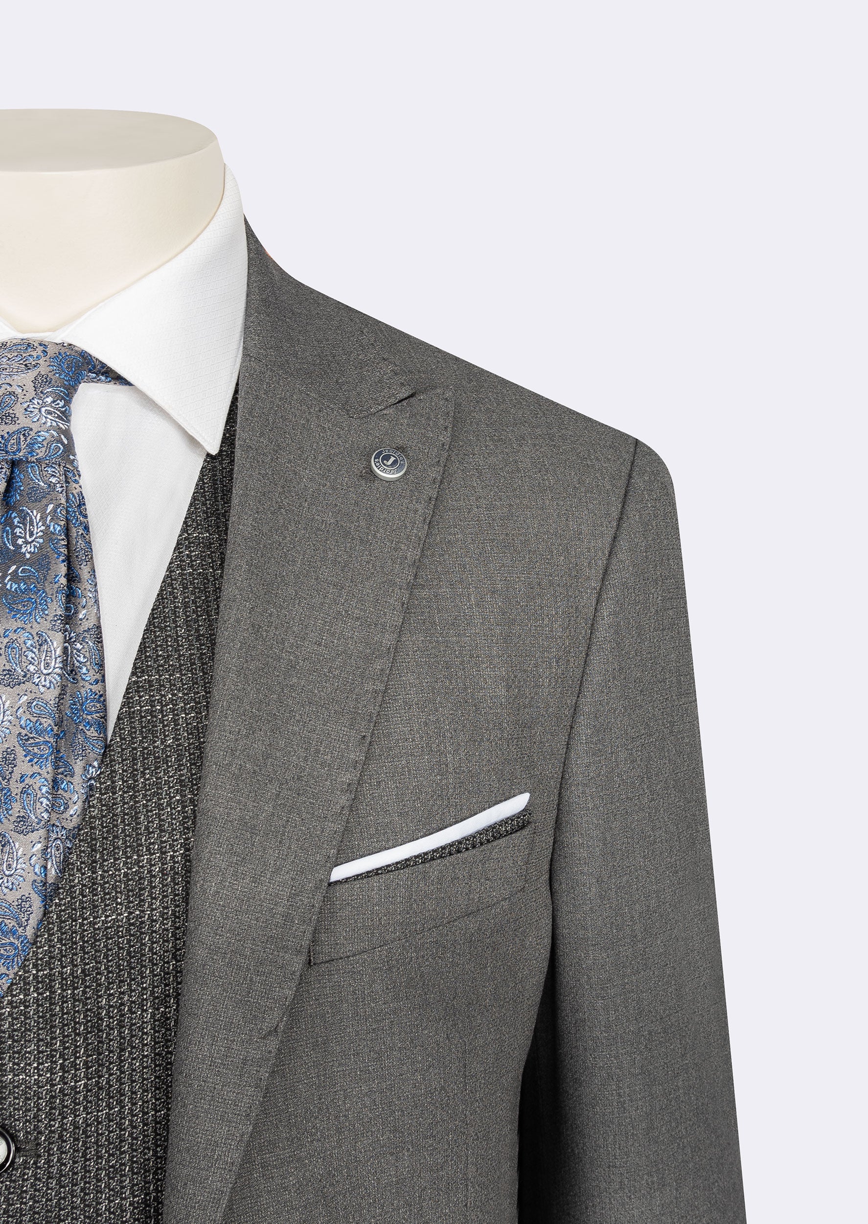 Grey Three-Piece Suit