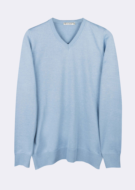 Melange Blue Knitwear