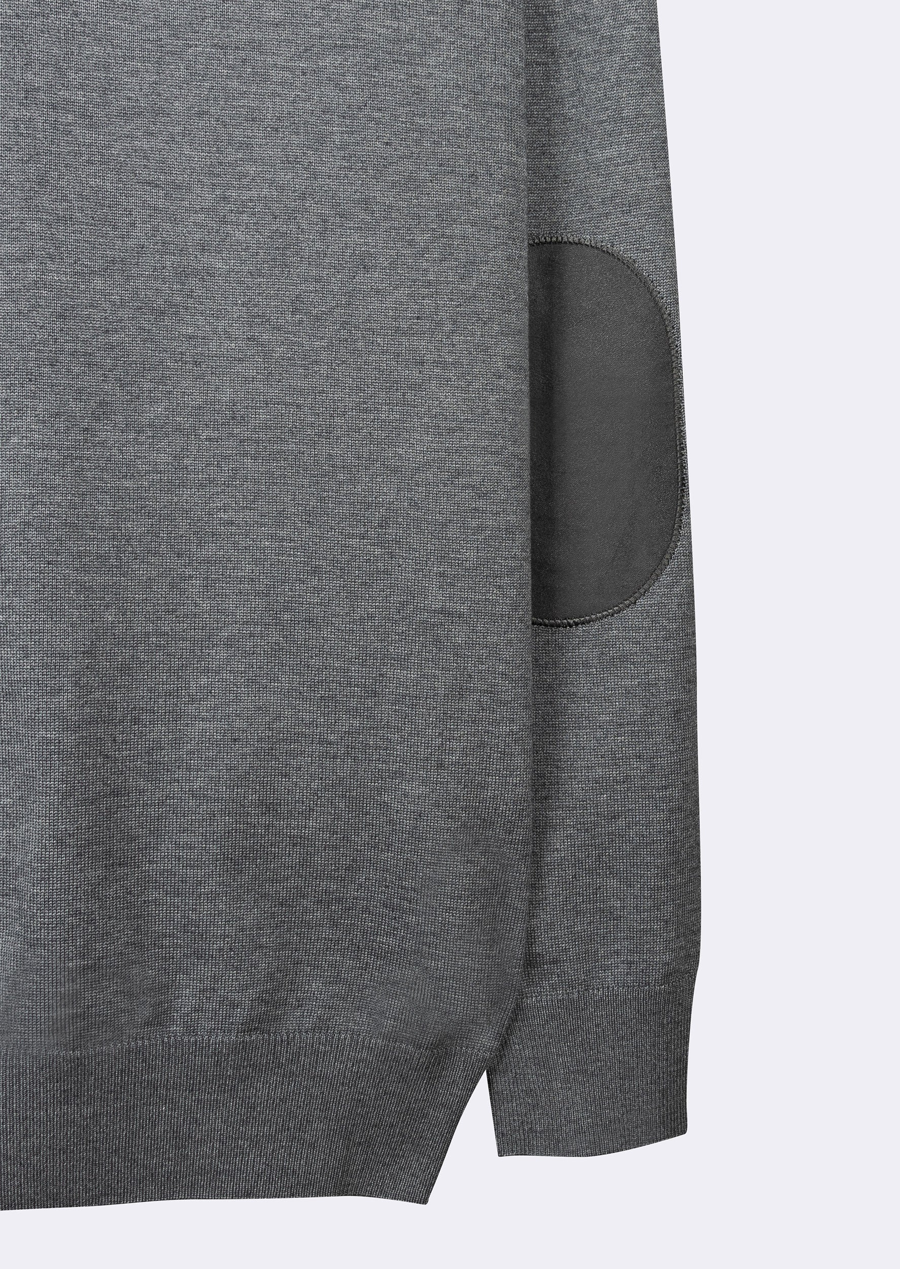 Dark Grey Melange Knitwear