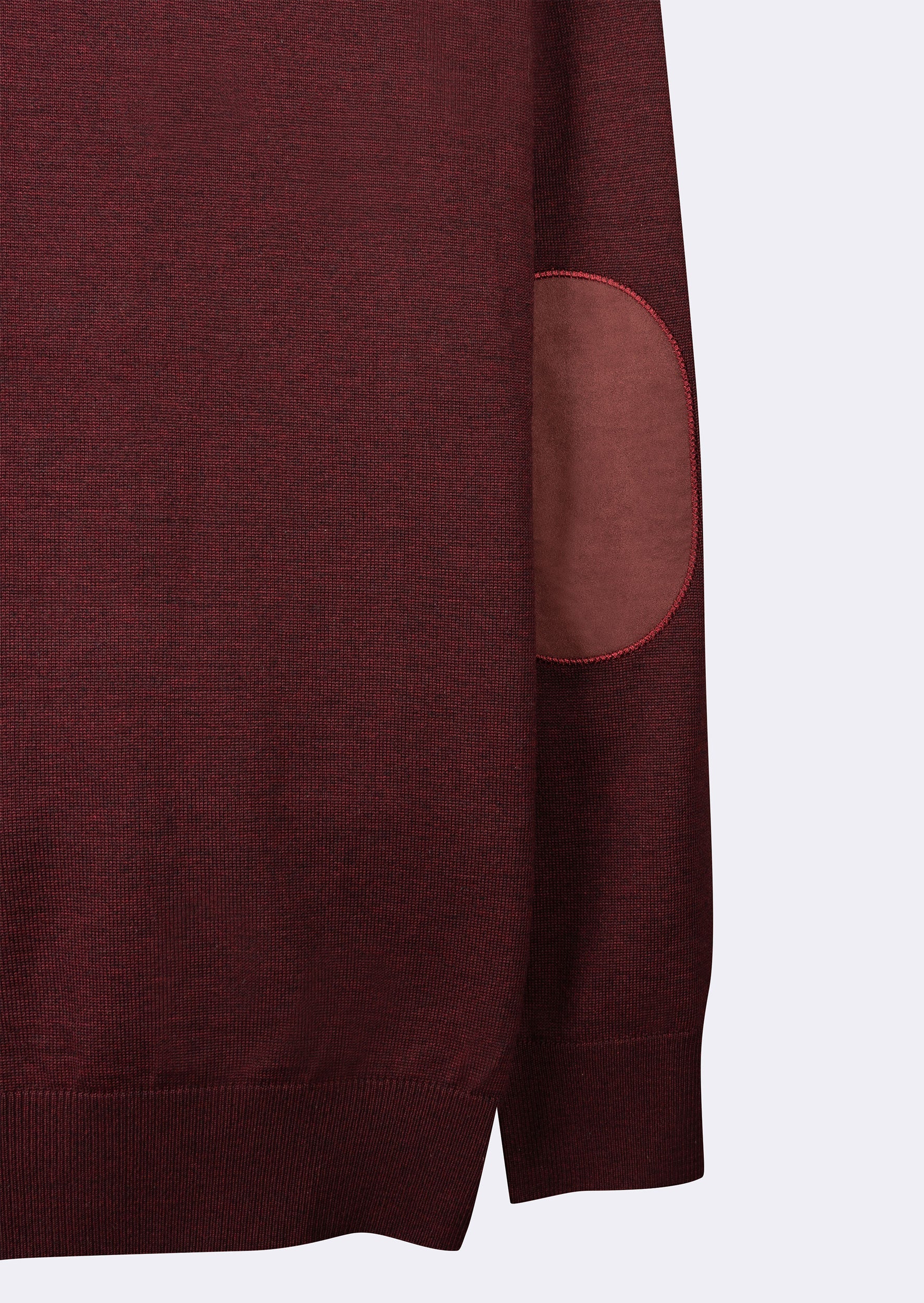 Dark Burgundy Melange Knitwear