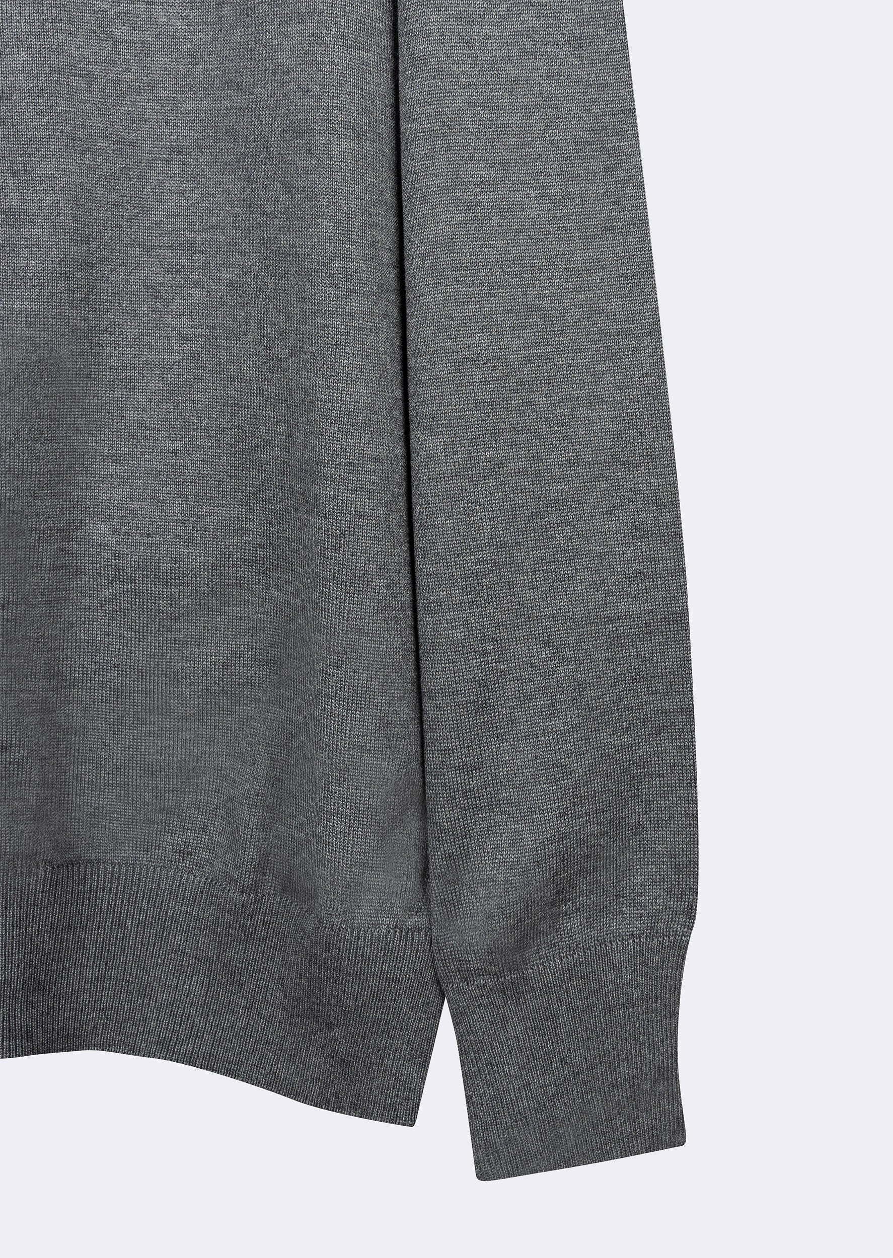 Dark Grey Melange Knitwear