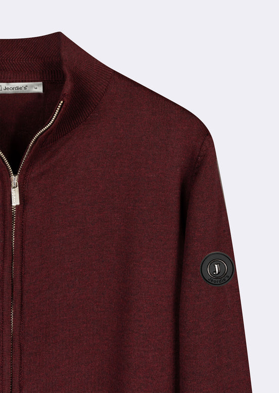 Dark Burgundy Melange Knitwear