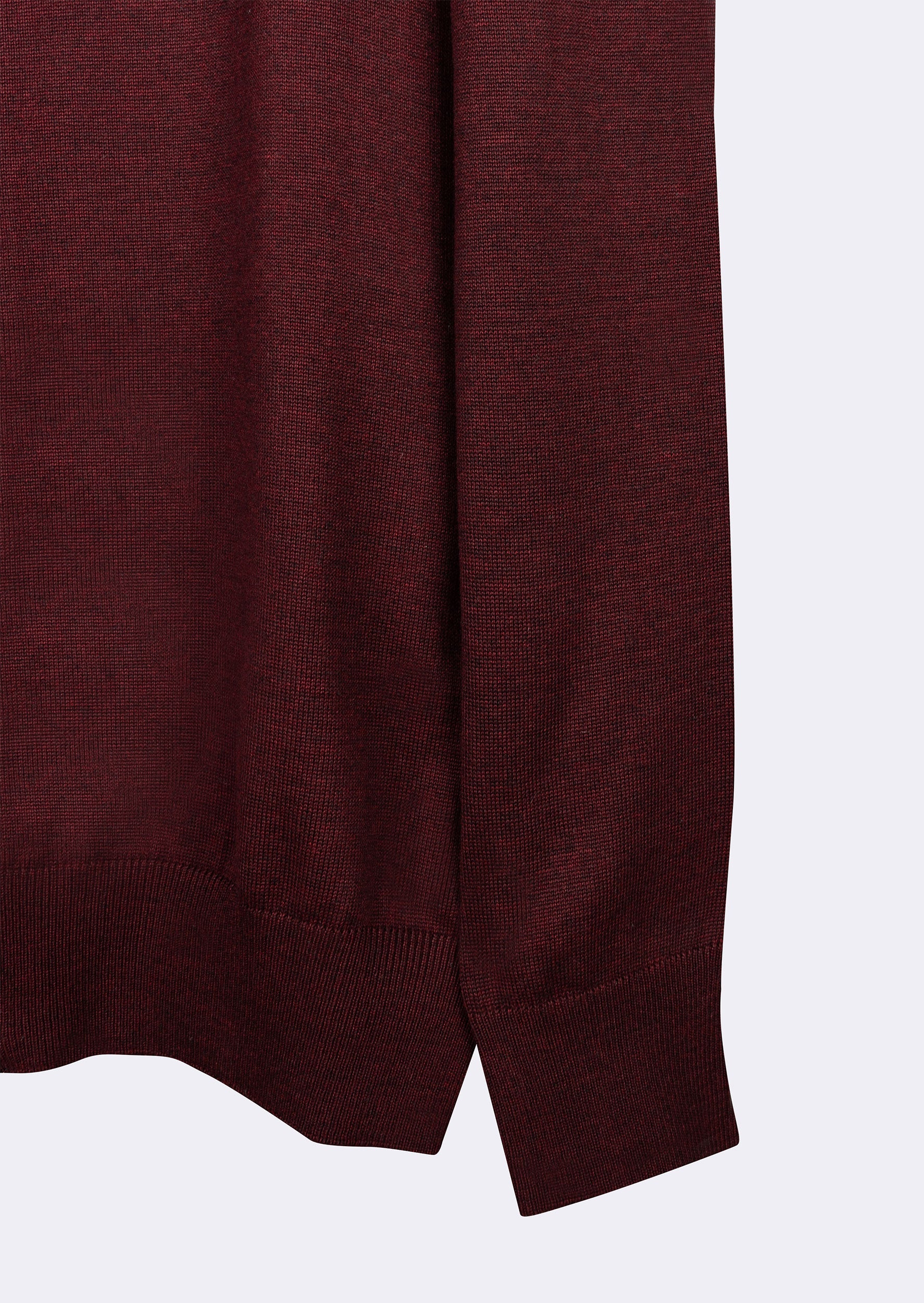 Dark Burgundy Melange Knitwear
