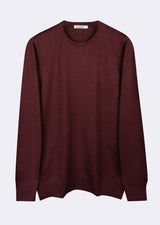 Dark Burgundy Melange Knitwear