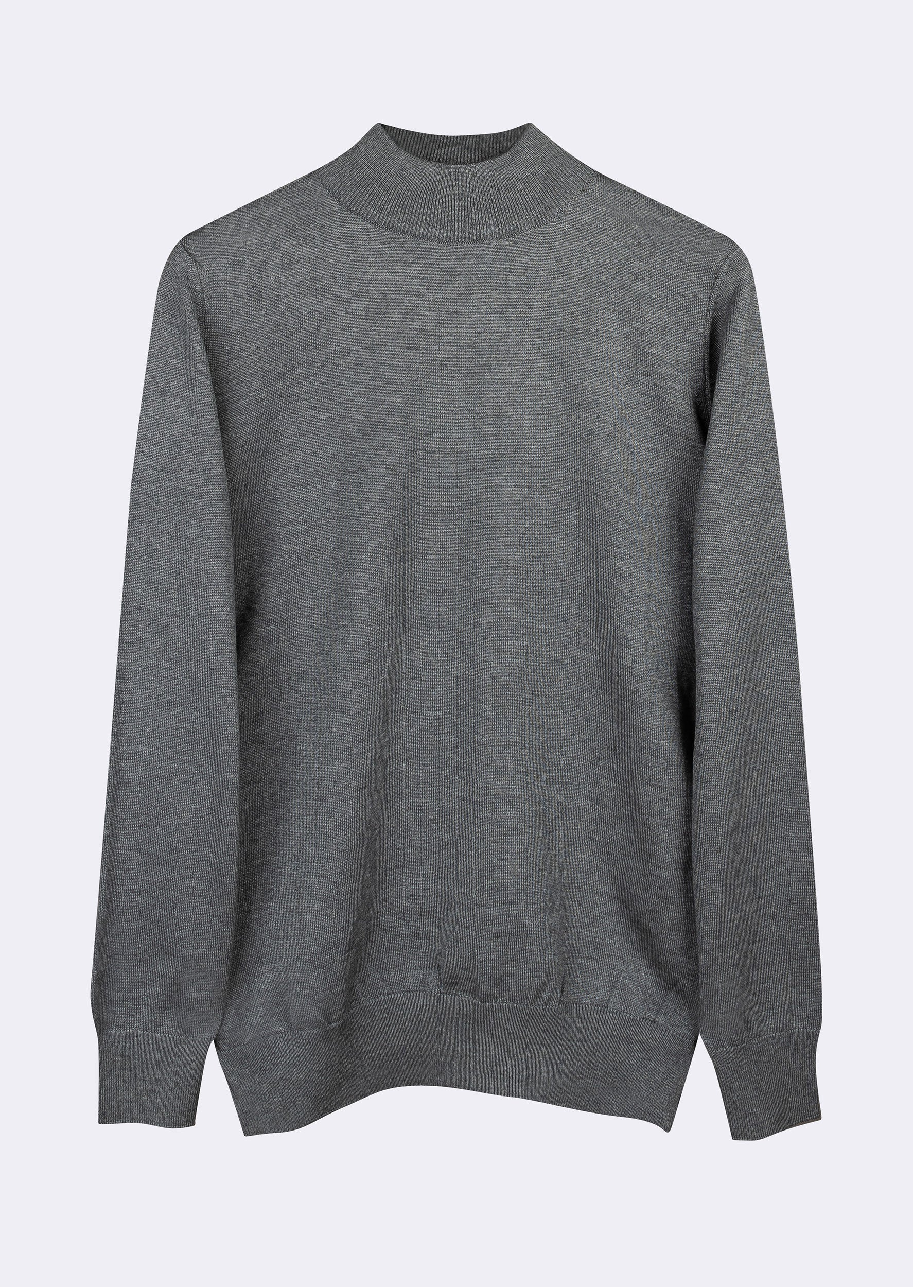 Dark Grey Melange Knitwear