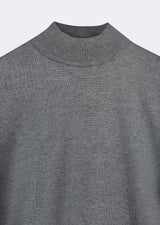 Dark Grey Melange Knitwear