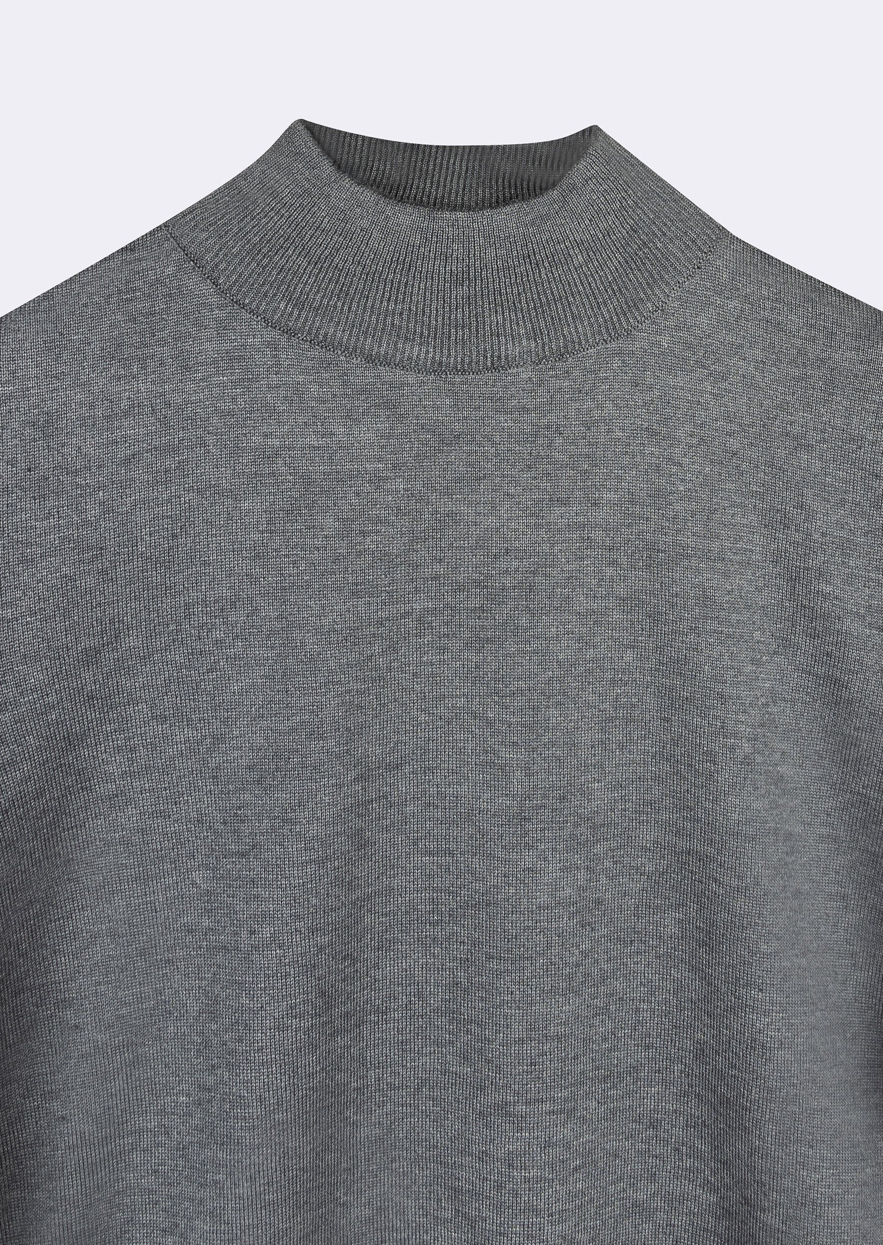 Dark Grey Melange Knitwear