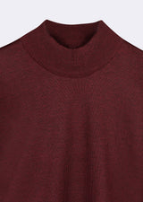 Dark Burgundy Melange Knitwear