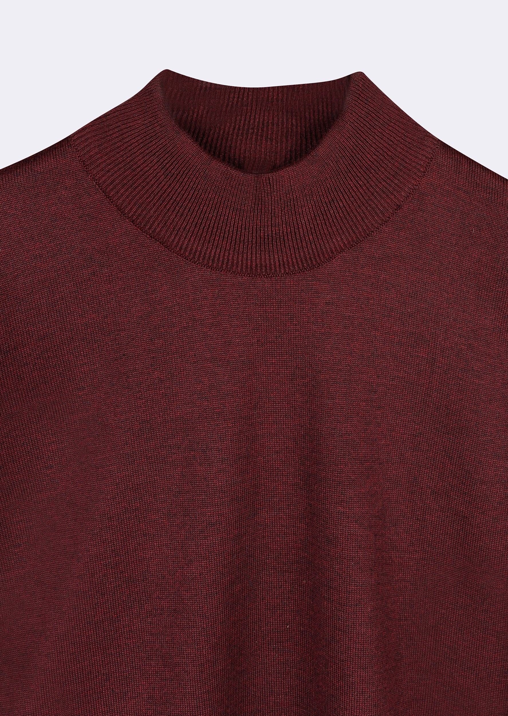 Dark Burgundy Melange Knitwear