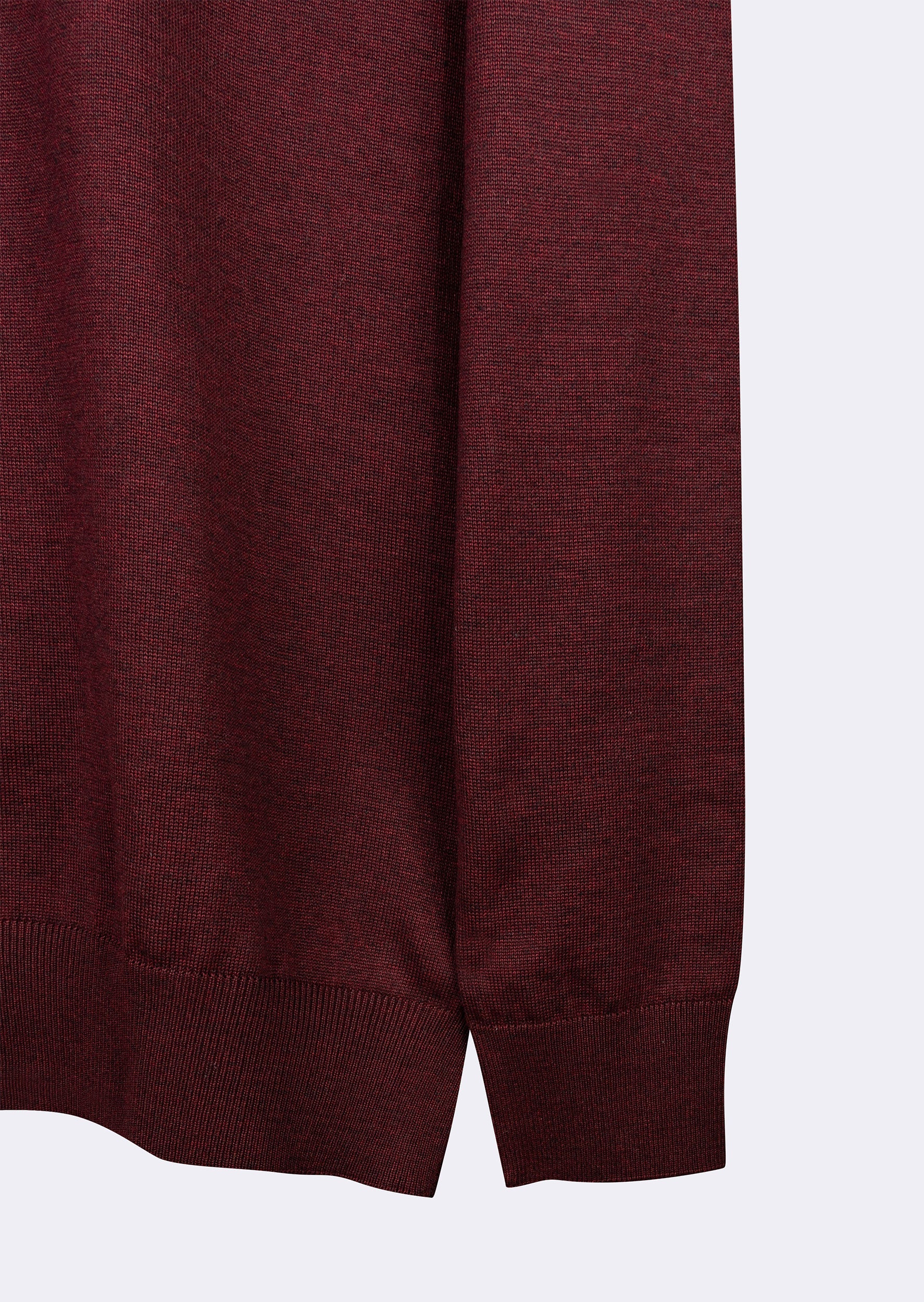 Dark Burgundy Melange Knitwear