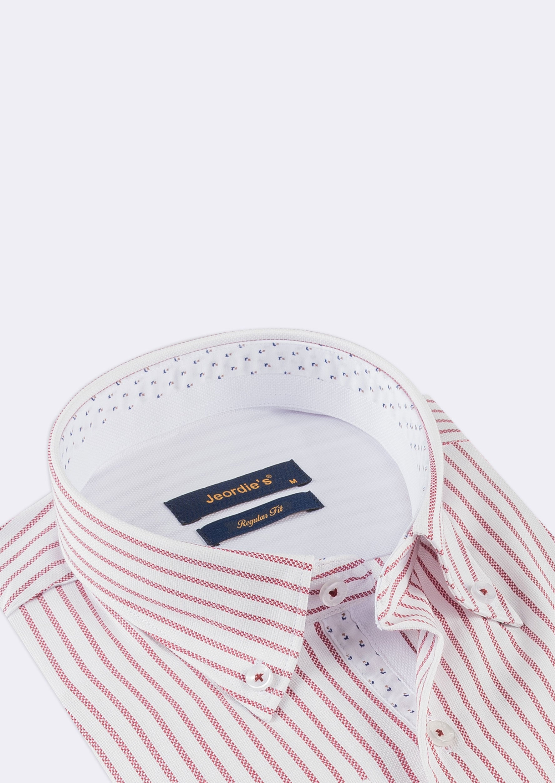 White - Burgundy Long Sleeve Shirt