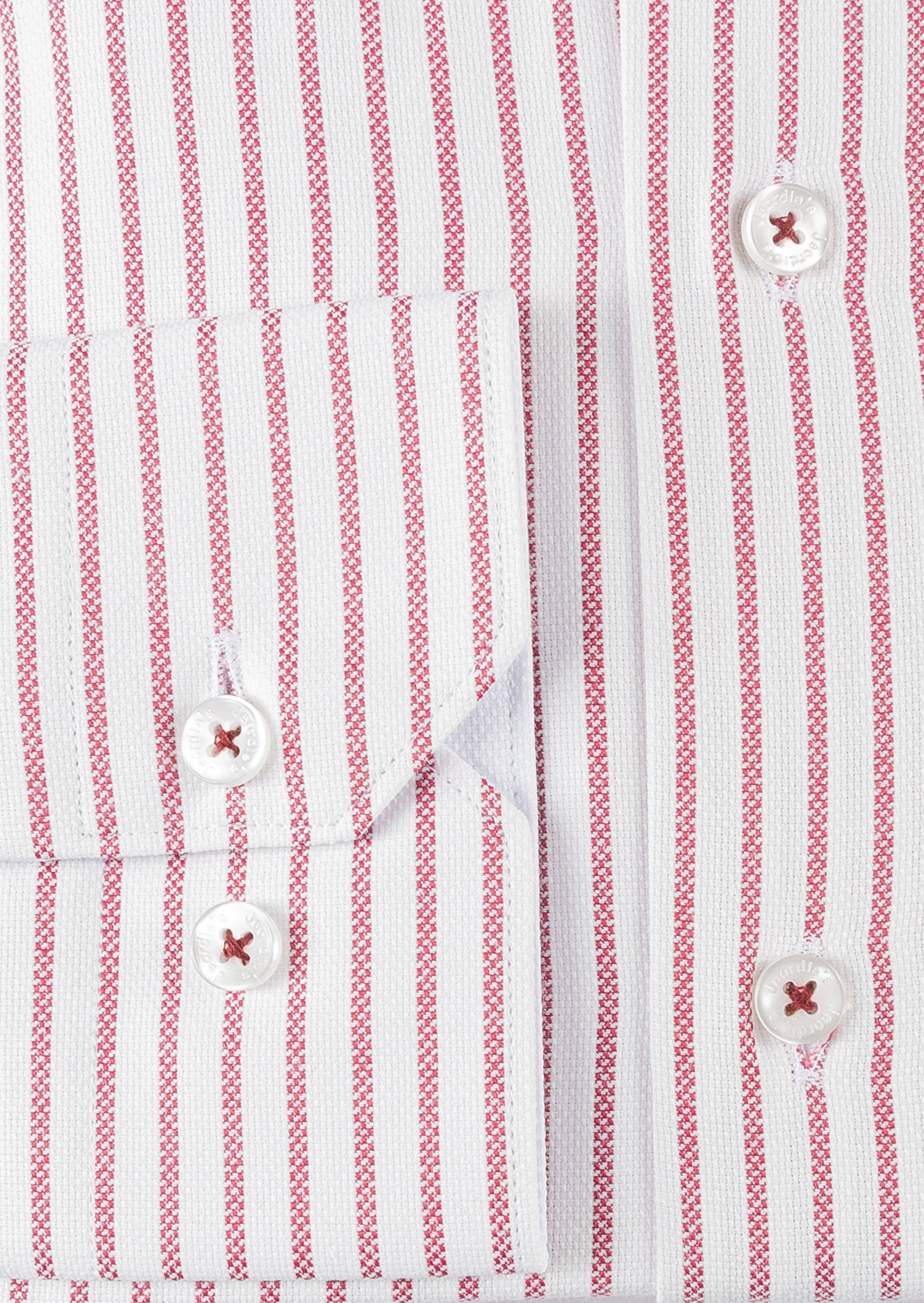 White - Burgundy Long Sleeve Shirt