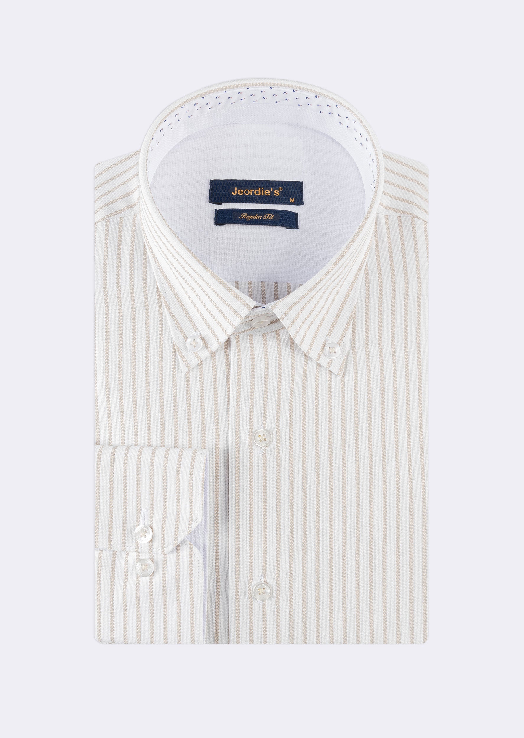 White - Beige Long Sleeve Shirt
