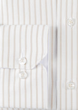 White - Beige Long Sleeve Shirt