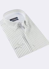 White - Khaki Long Sleeve Shirt