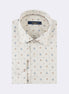 Beige - Navy Long Sleeve Shirt