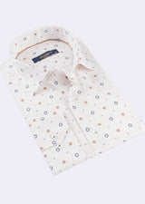 Beige - Brown Long Sleeve Shirt