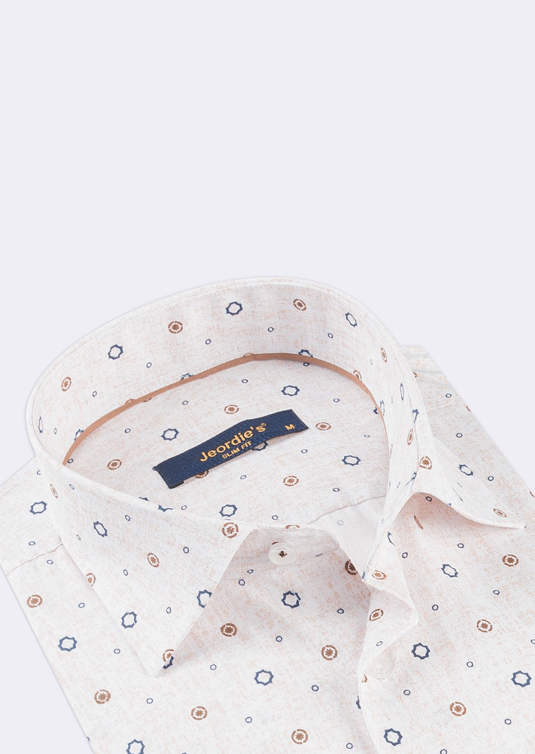 Beige - Brown Long Sleeve Shirt