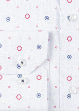 Blue - Burgundy Long Sleeve Shirt