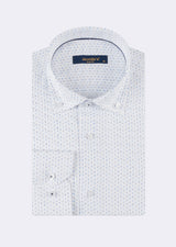 White - Navy Long Sleeve Shirt