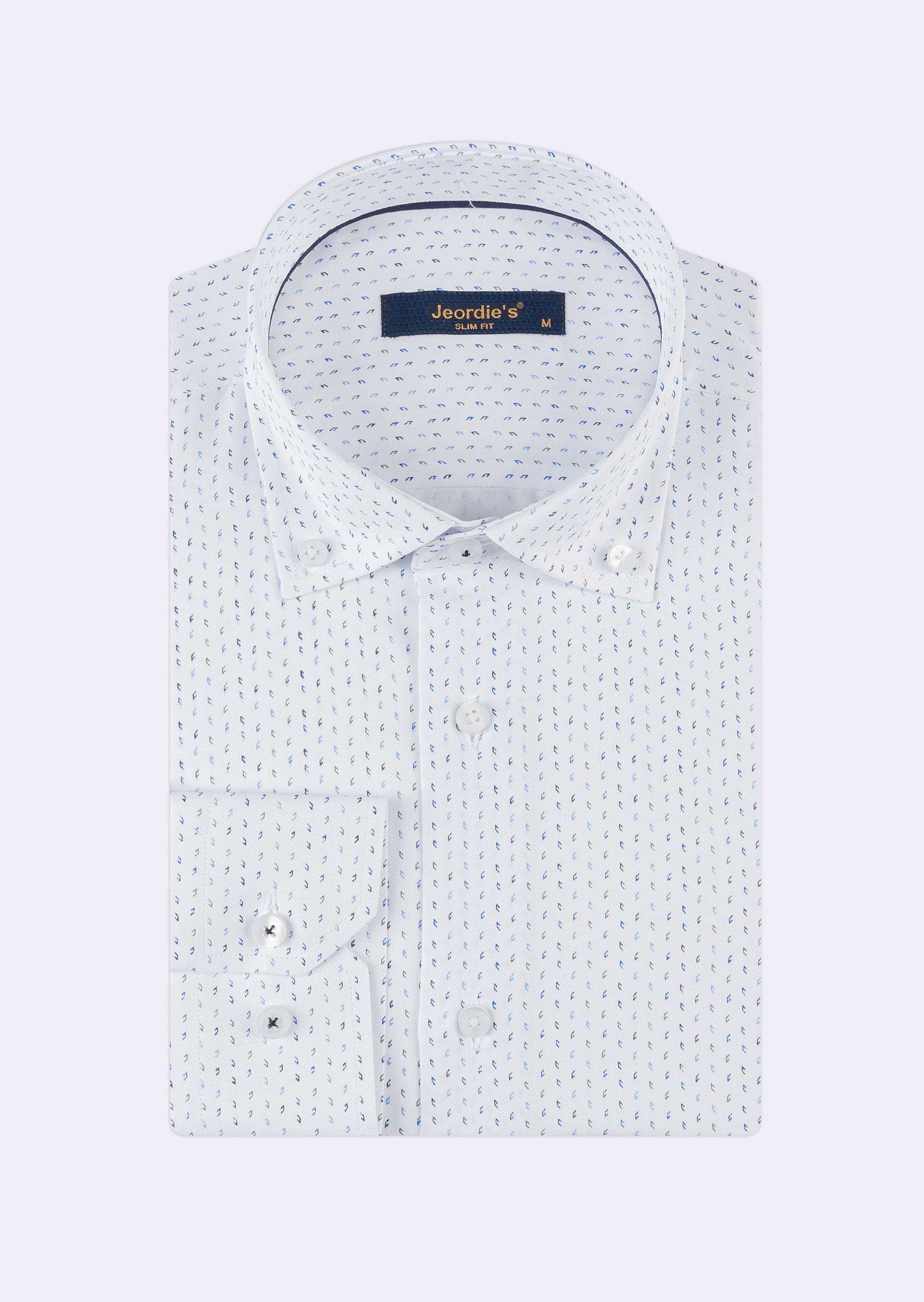 White - Navy Long Sleeve Shirt
