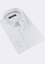 White - Navy Long Sleeve Shirt