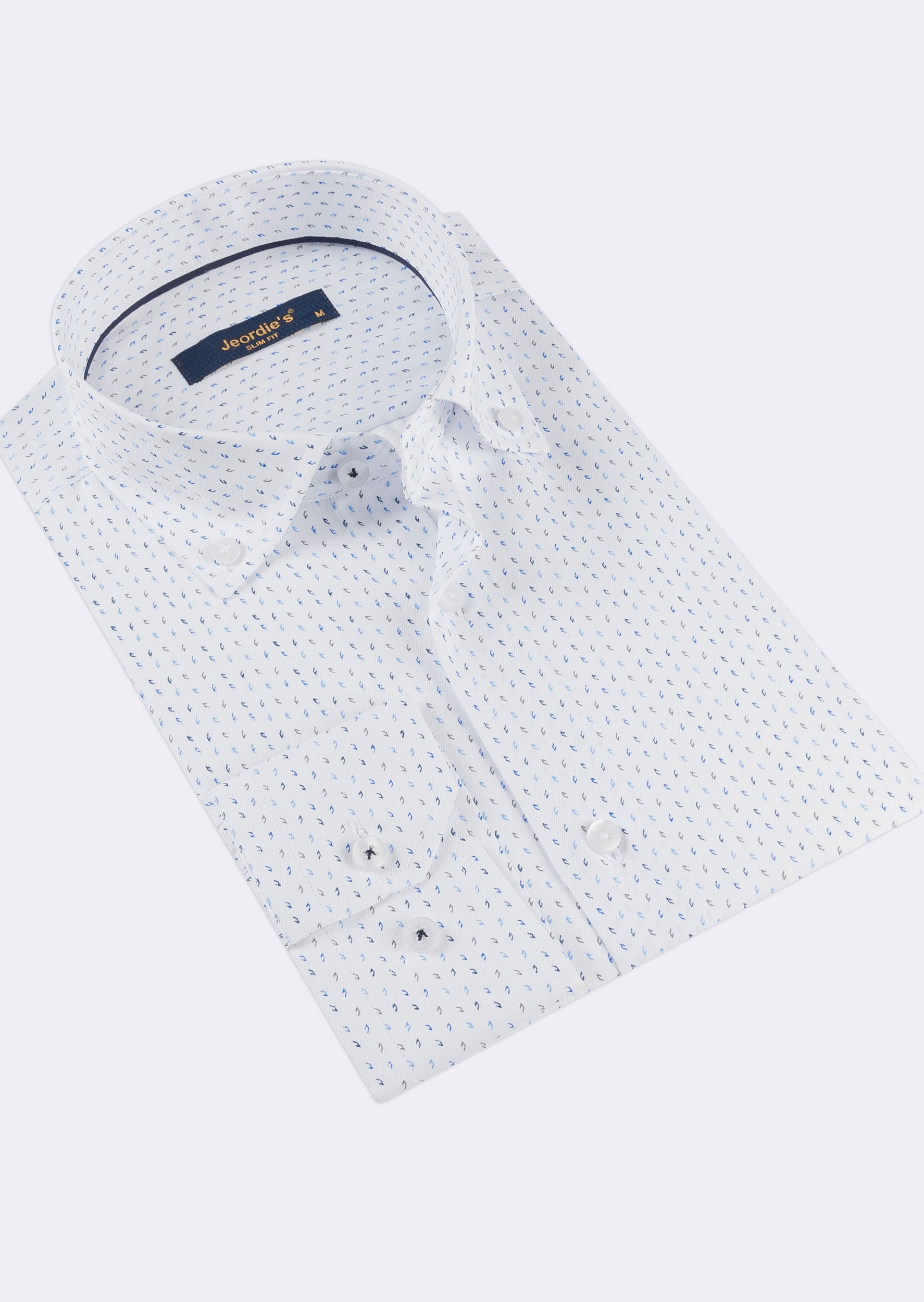 White - Navy Long Sleeve Shirt