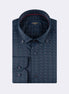Navy - Burgundy Long Sleeve Shirt
