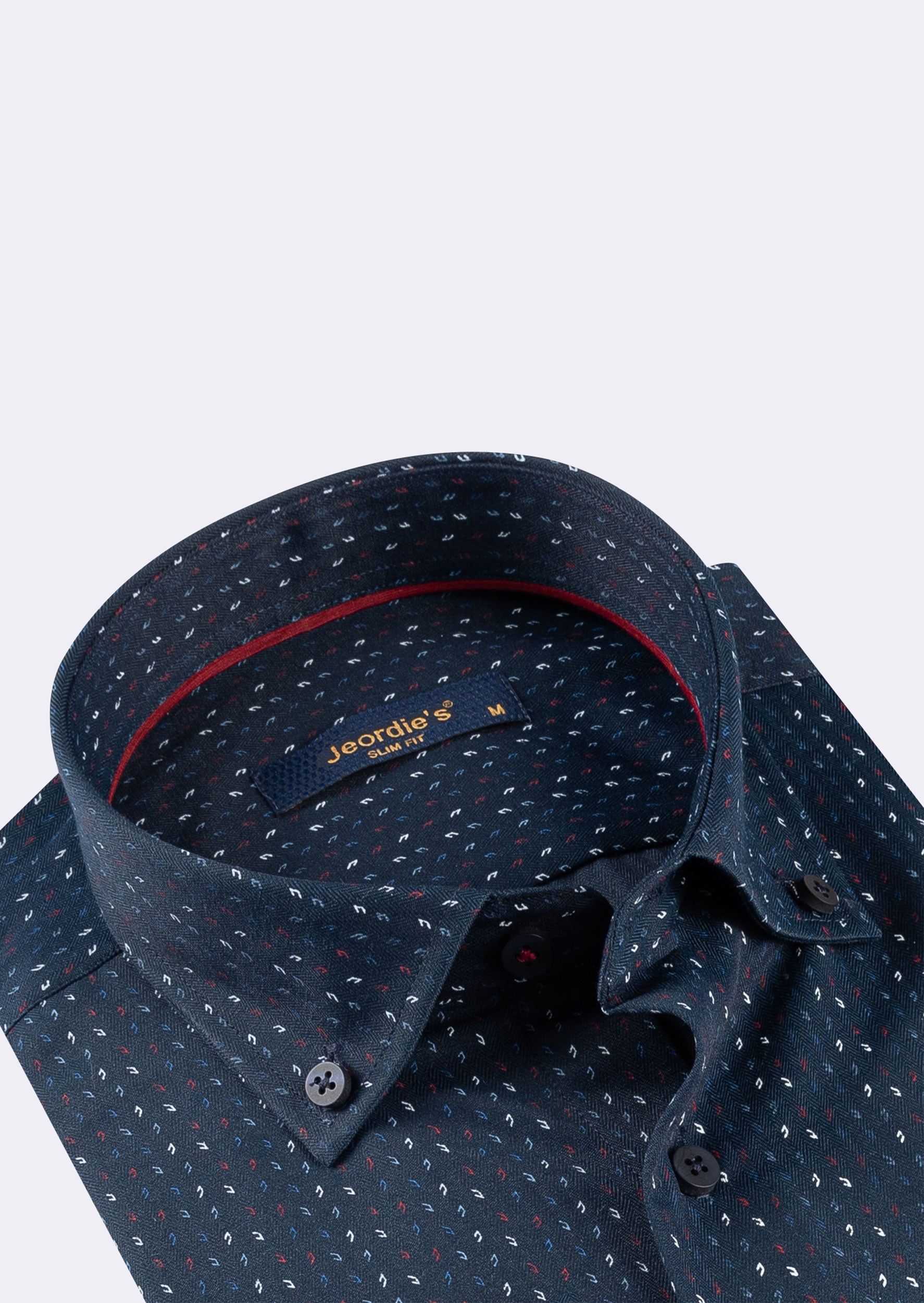 Navy - Burgundy Long Sleeve Shirt