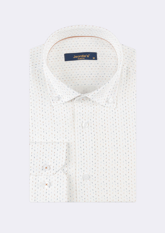 White - Beige Long Sleeve Shirt
