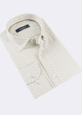 Beige - Brown Long Sleeve Shirt