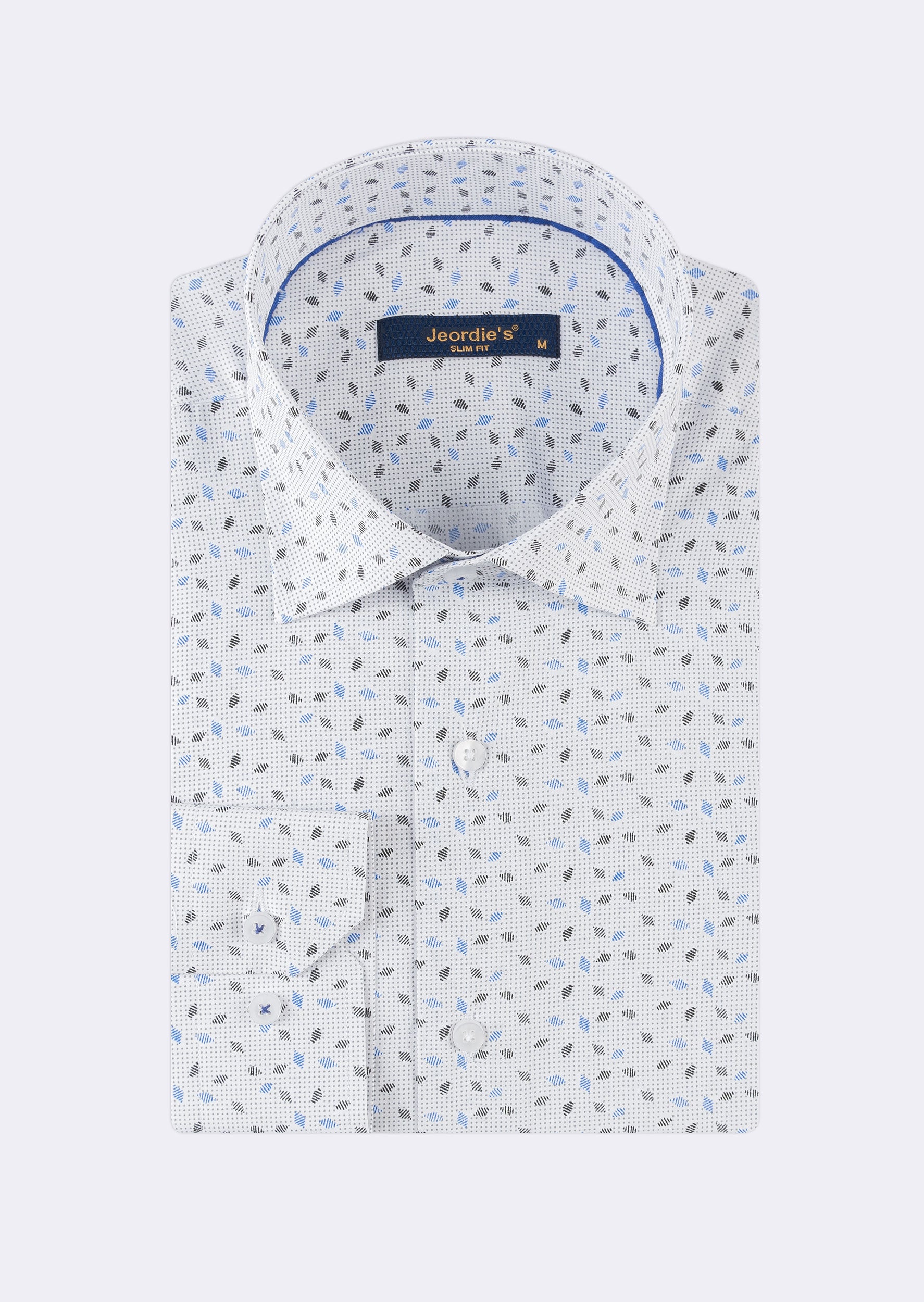 White - Blue Long Sleeve Shirt