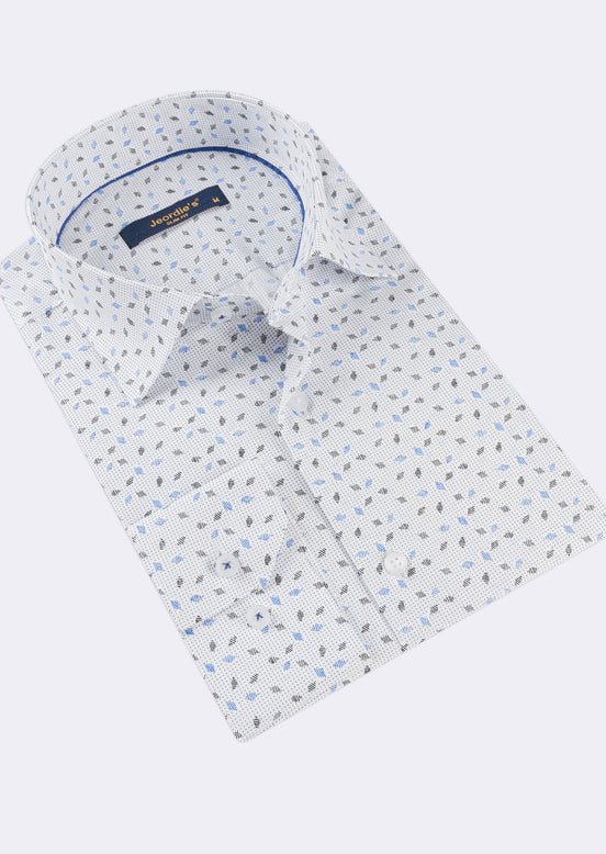White - Blue Long Sleeve Shirt