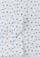 White - Blue Long Sleeve Shirt