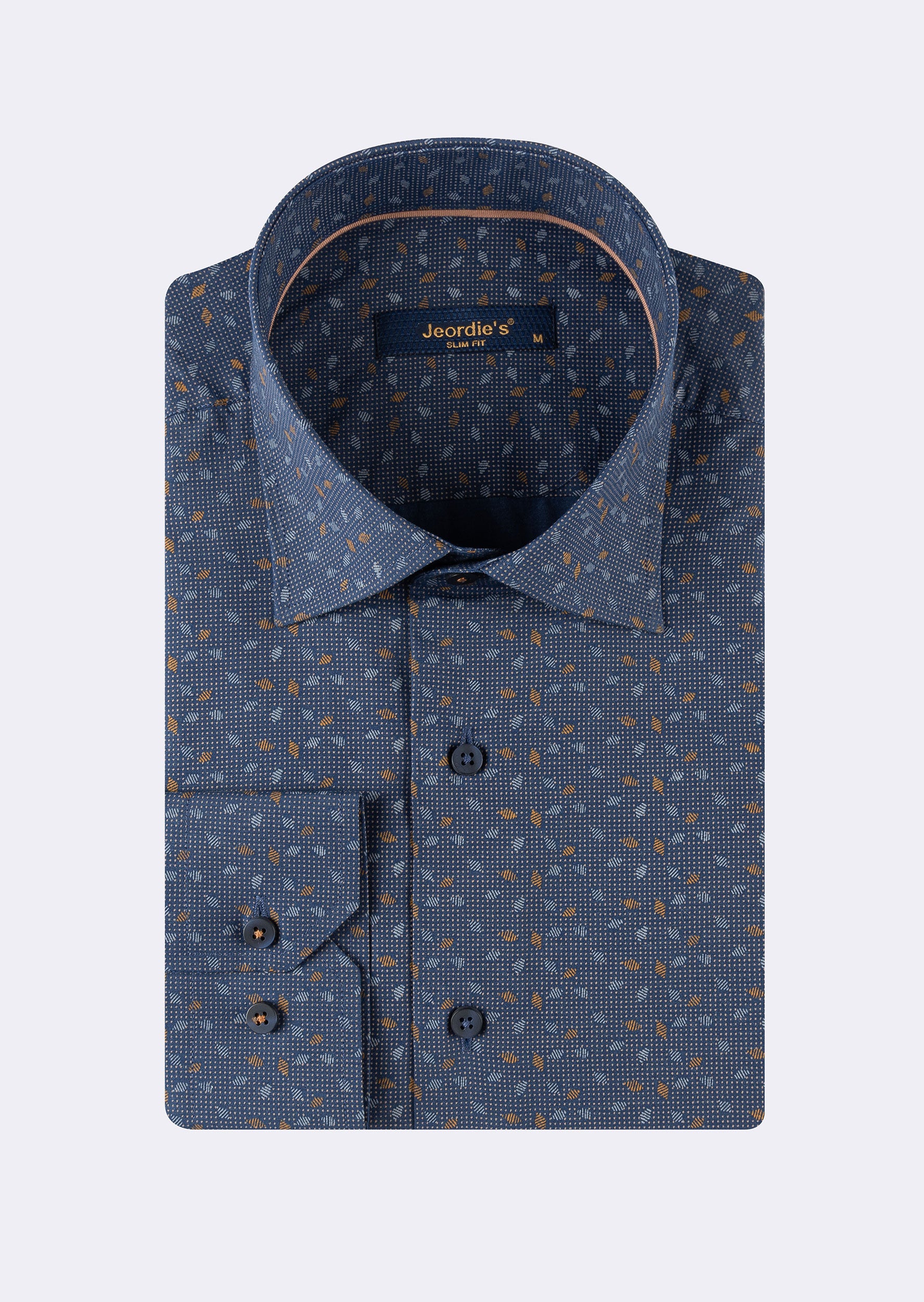 Navy - Beige Long Sleeve Shirt
