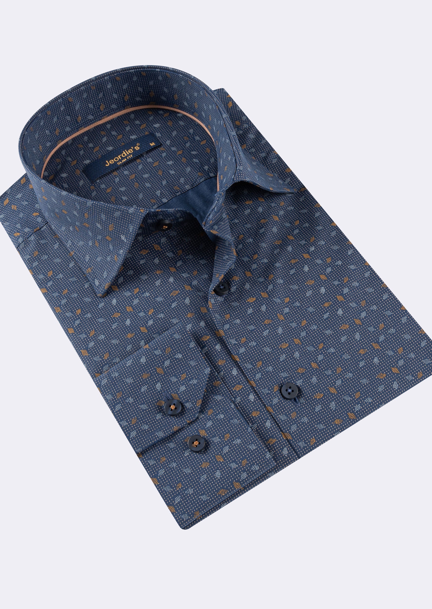 Navy - Beige Long Sleeve Shirt