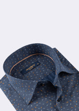 Navy - Beige Long Sleeve Shirt