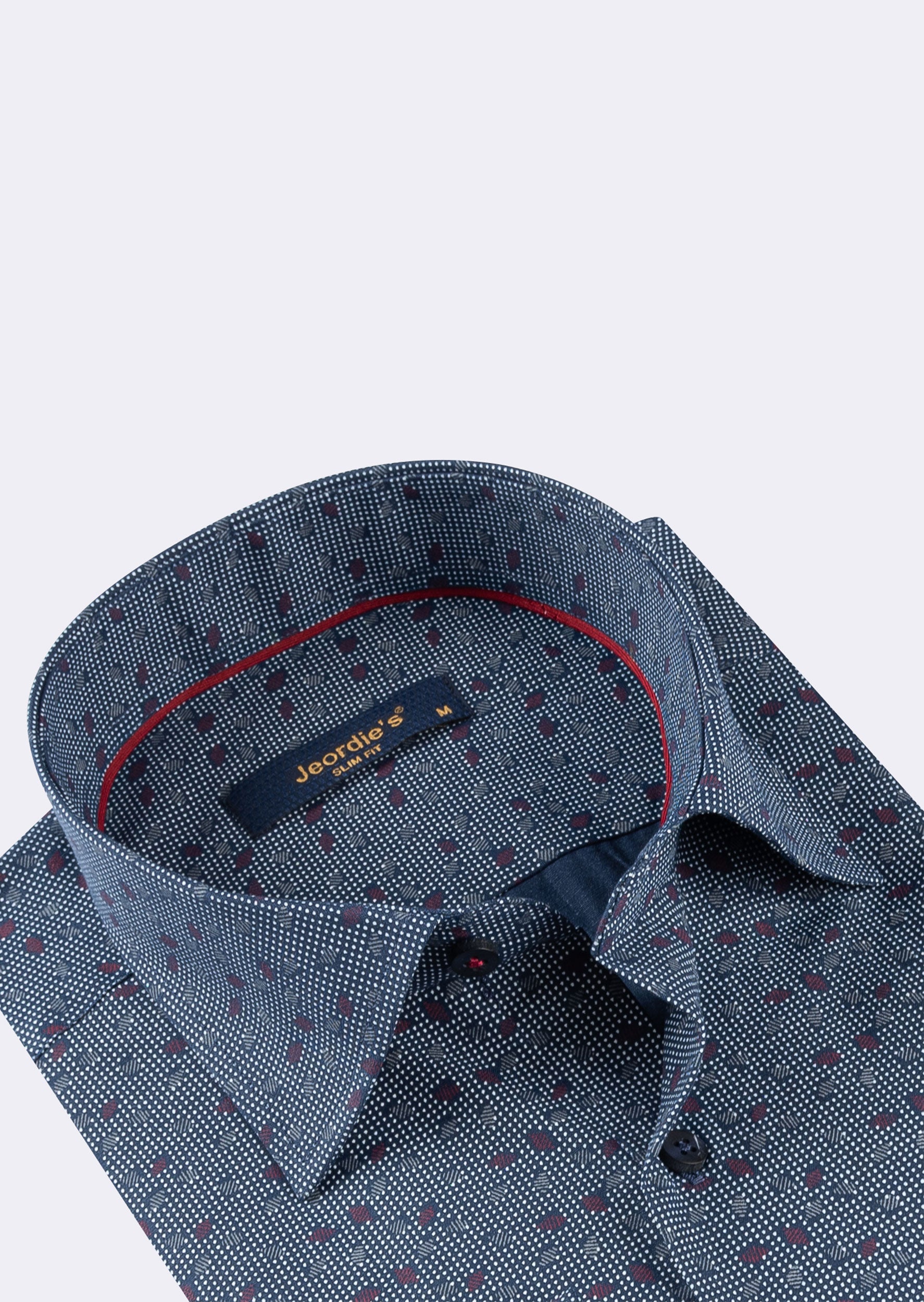 Navy - Burgundy Long Sleeve Shirt