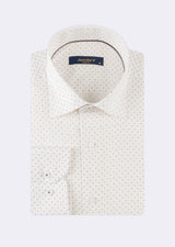 White - Brown Long Sleeve Shirt