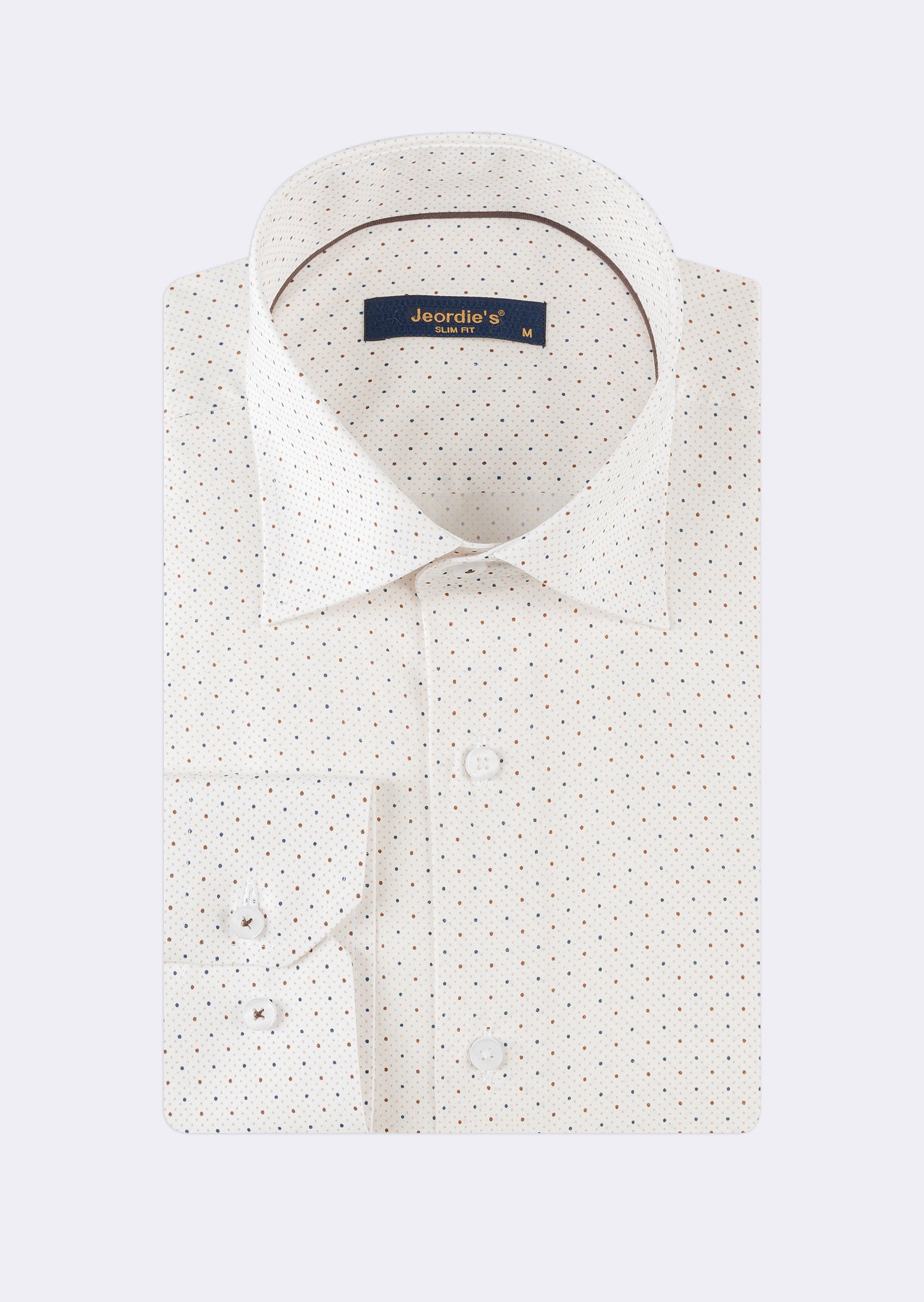 White - Brown Long Sleeve Shirt