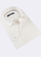 White - Brown Long Sleeve Shirt
