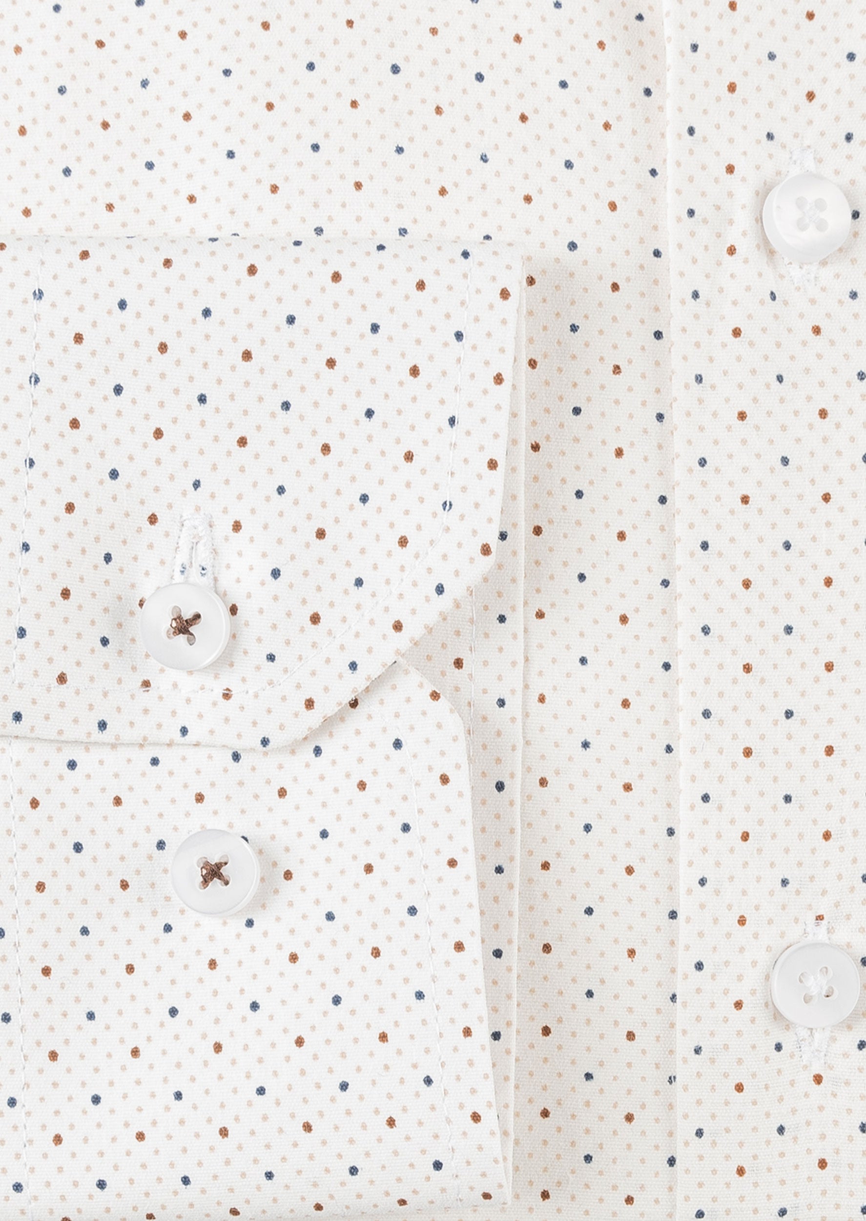 White - Brown Long Sleeve Shirt