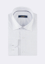 White - Navy Long Sleeve Shirt