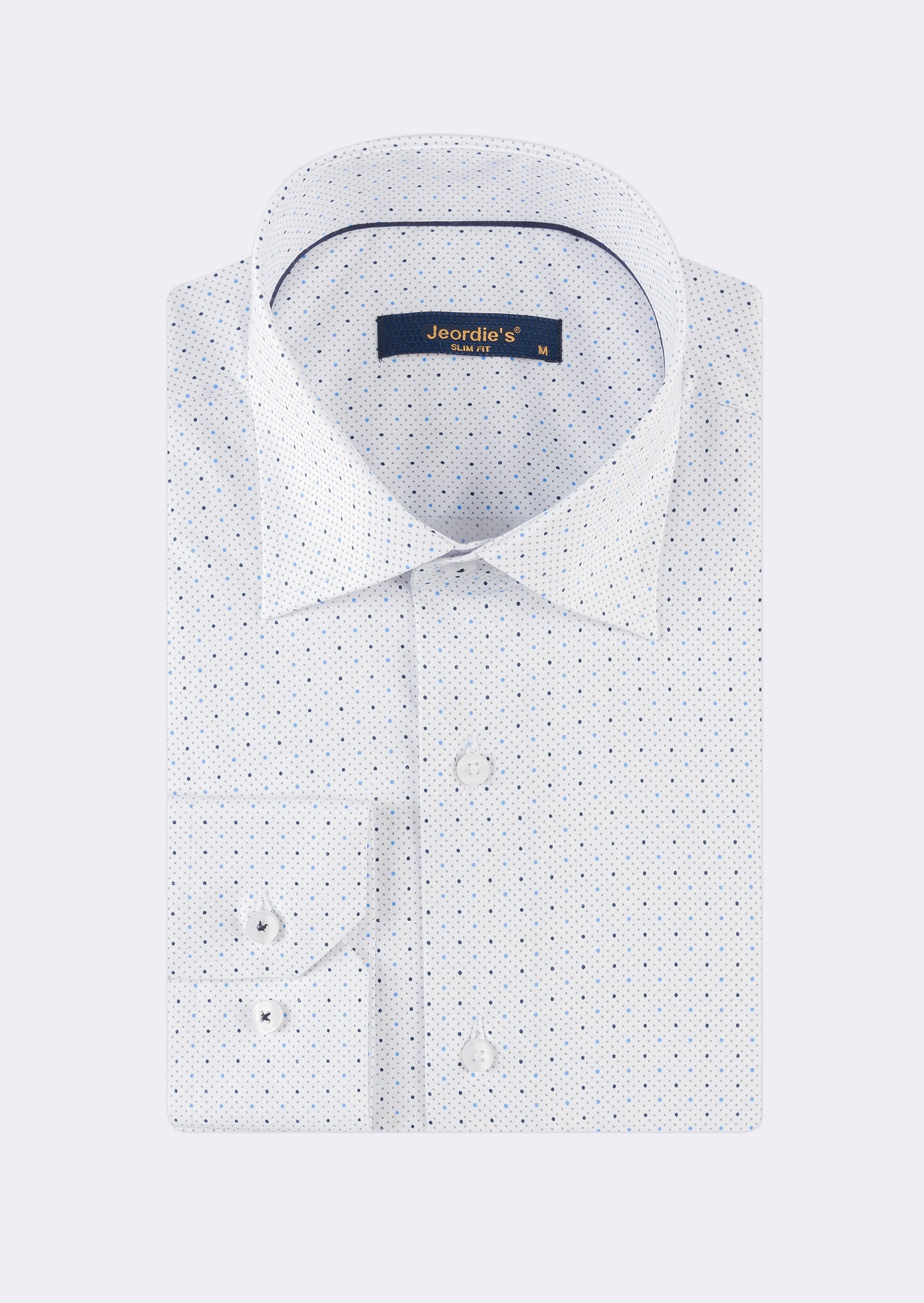 White - Navy Long Sleeve Shirt
