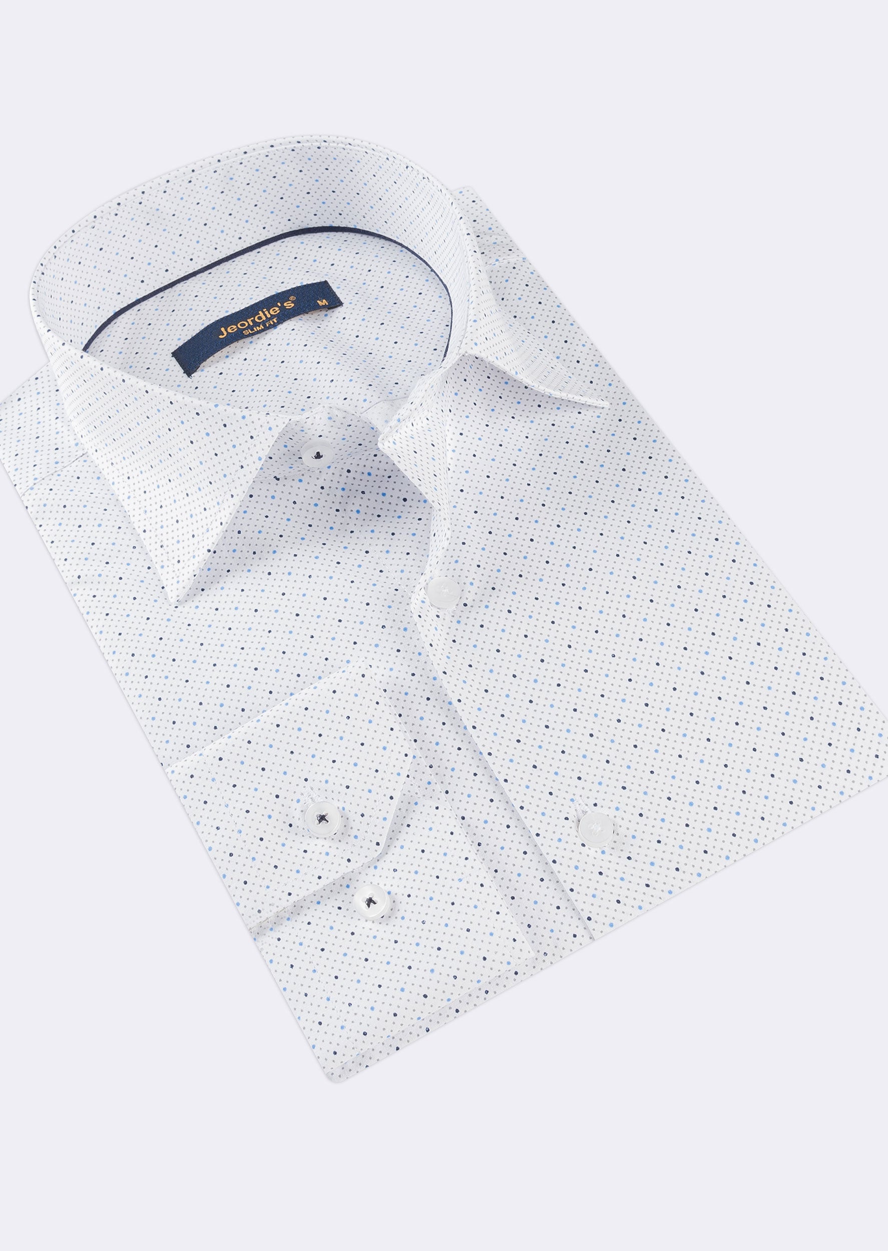 White - Navy Long Sleeve Shirt