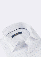 White - Navy Long Sleeve Shirt